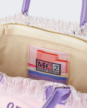 Mc2 Saint Barth Borsa a Mano VANI001-00272F - SanShopLuxury - Beachwear, Borsa a Mano, Borsa da spiaggia, Carry Over, Donna, Lilla, Mc2 Saint Barth, New, Primavera/Estate, Stellato, Unica, Valigeria