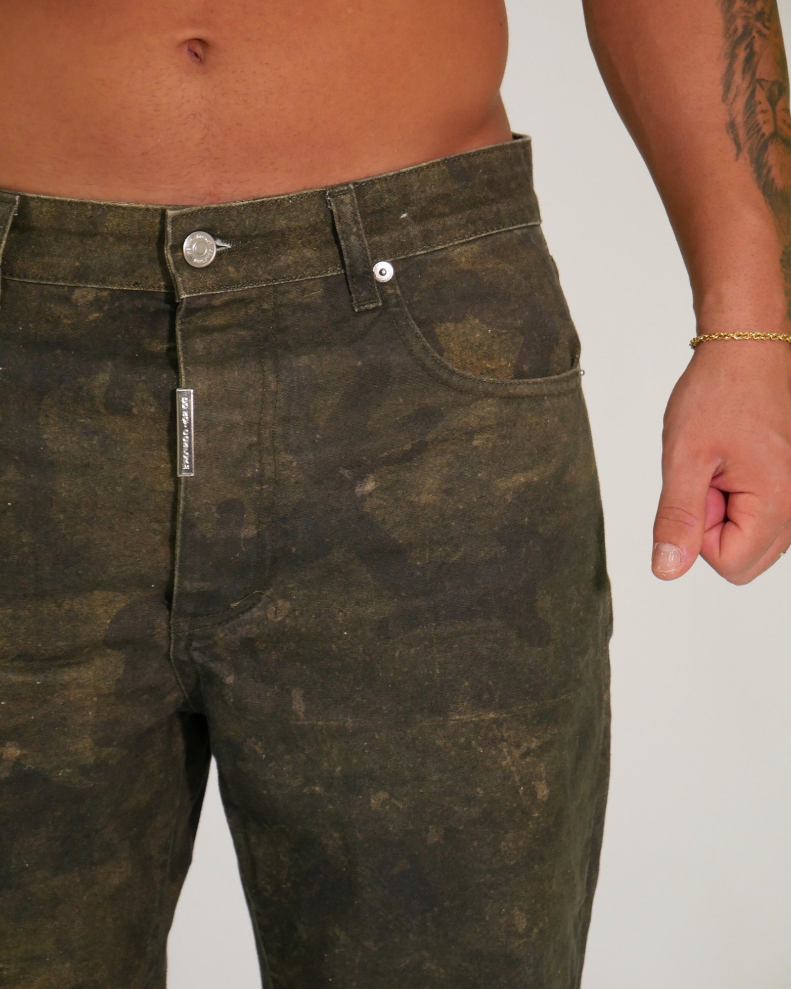 Donotconform Jeans BAGGY2040-V - SanShopLuxury - 2025, 44, 46, 48, 50, 52, 54, Abbigliamento, Autunno/Inverno, Continuativo, Donotconform, FW25, Idoneo, Jeans, New, Primavera/Estate, Uomo, Verde