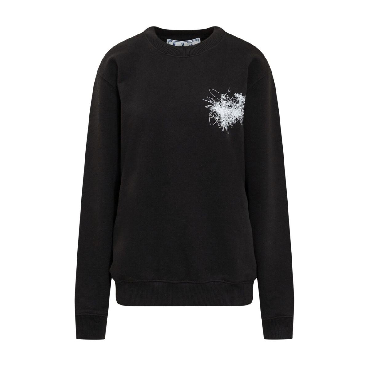 Off-White Felpa OWBA055F21JER0101001 - SanShopLuxury - -50%, 2021, Abbigliamento, Autunno/Inverno, Donna, Felpa, FW21, L, M, Nero, Off-White, Outlet, S