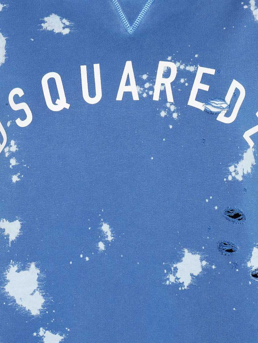 Dsquared2 Felpa S75GU0456 - SanShopLuxury - Abbigliamento, Autunno/Inverno, Azzurro, Blu, Carry Over, Continuativo, Donna, Dsquared2, Felpa, Idoneo, L, M, New, Primavera/Estate, Rosa, S