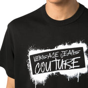Versace Jeans Couture T-Shirt 75GAHT14 CJ02O - SanShopLuxury - 2023, 2XL, Abbigliamento, Autunno/Inverno, FW23, Idoneo, L, M, Nero, Outlet, T-Shirt, Uomo, Versace Jeans Couture, XL