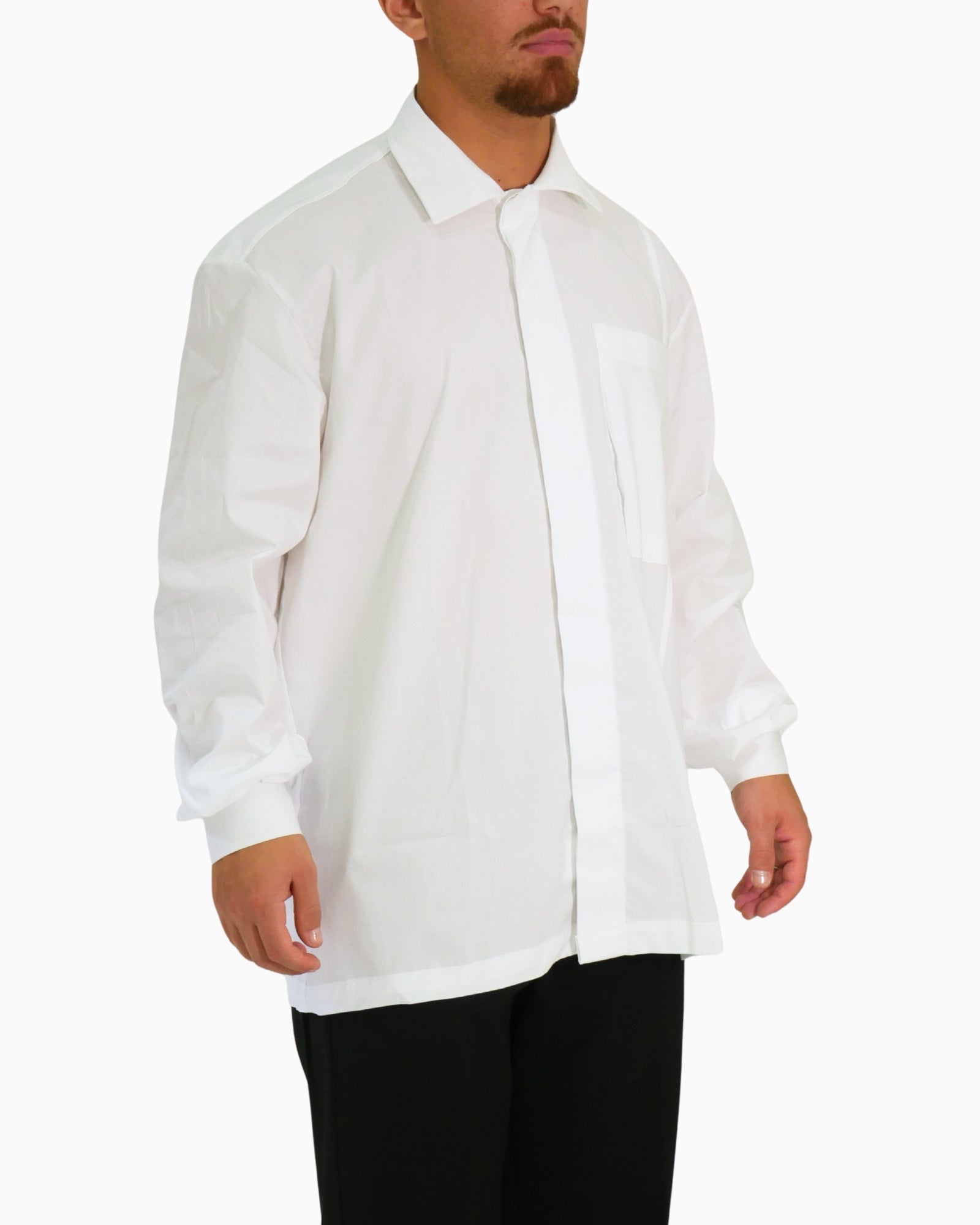 Stay Street Camicia FW25-CA6000-BIANCO - SanShopLuxury - 2025, Abbigliamento, Autunno/Inverno, Bianco, Camicia, Continuativo, FW25, Idoneo, L, M, New, Primavera/Estate, S, Stay Street, Uomo, XL, XXL