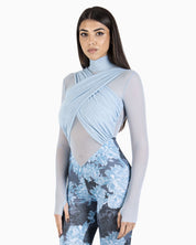 District Margherita Mazzei Tuta Intera WSV88-0610 - SanShopLuxury - 2025, 40, 42, 44, Abbigliamento, Autunno/Inverno, Azzurro, District Margherita Mazzei, Donna, FW25, Idoneo, New, Tuta Intera