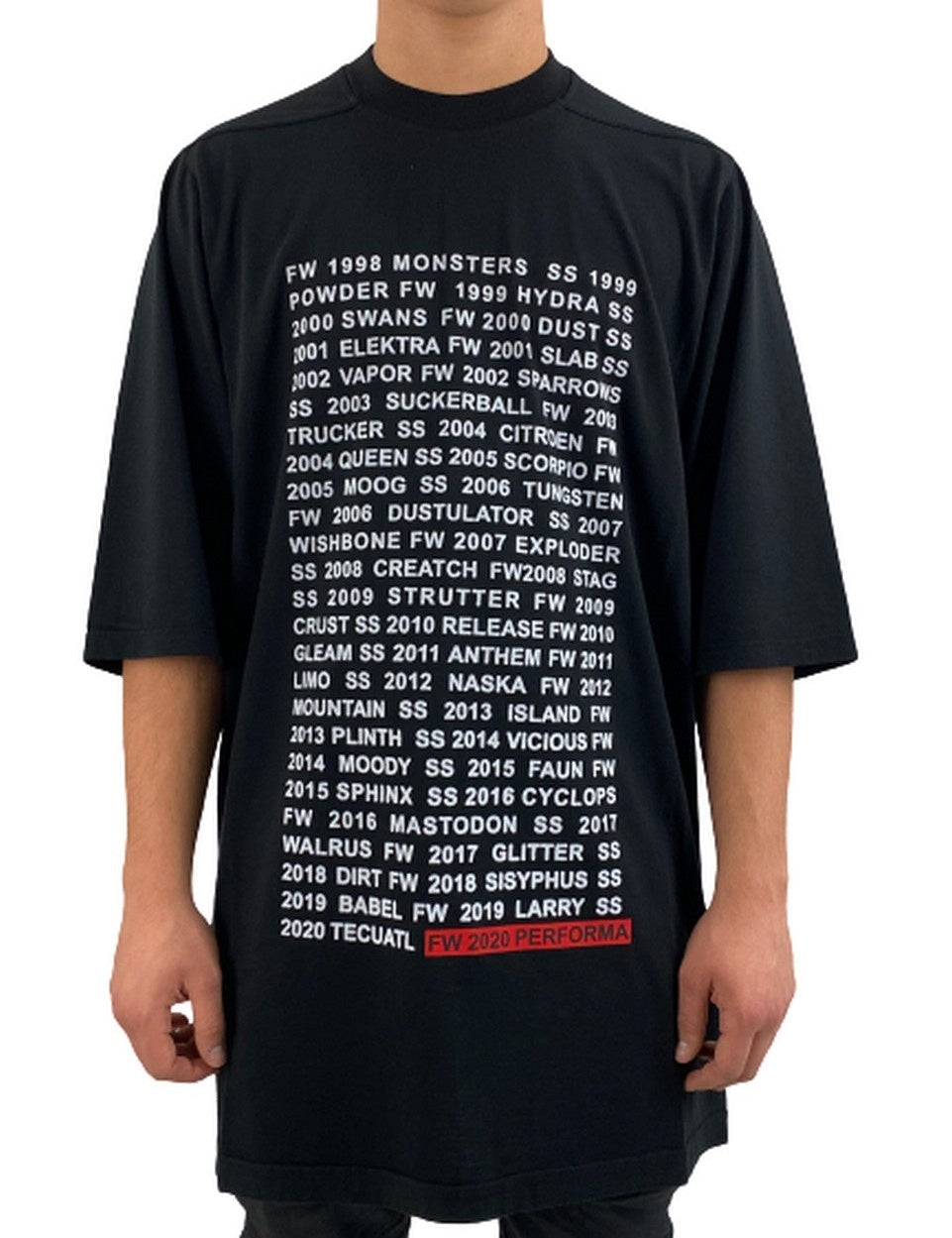 Inverno, FW20, L, M, Nero, Outlet, Rick Owens Drkshdw, S, T-Shirt, Ultimo, Uomo, XL