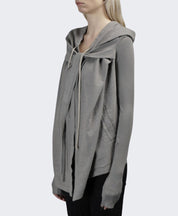 Rick Owens Drkshdw Felpa DS17F2222/BG - SanShopLuxury - -70%, 2017, Abbigliamento, Autunno/Inverno, Bianco, Con Cappuccio, Donna, Felpa, FW17, Grigio, M, Outlet, Rick Owens Drkshdw, S