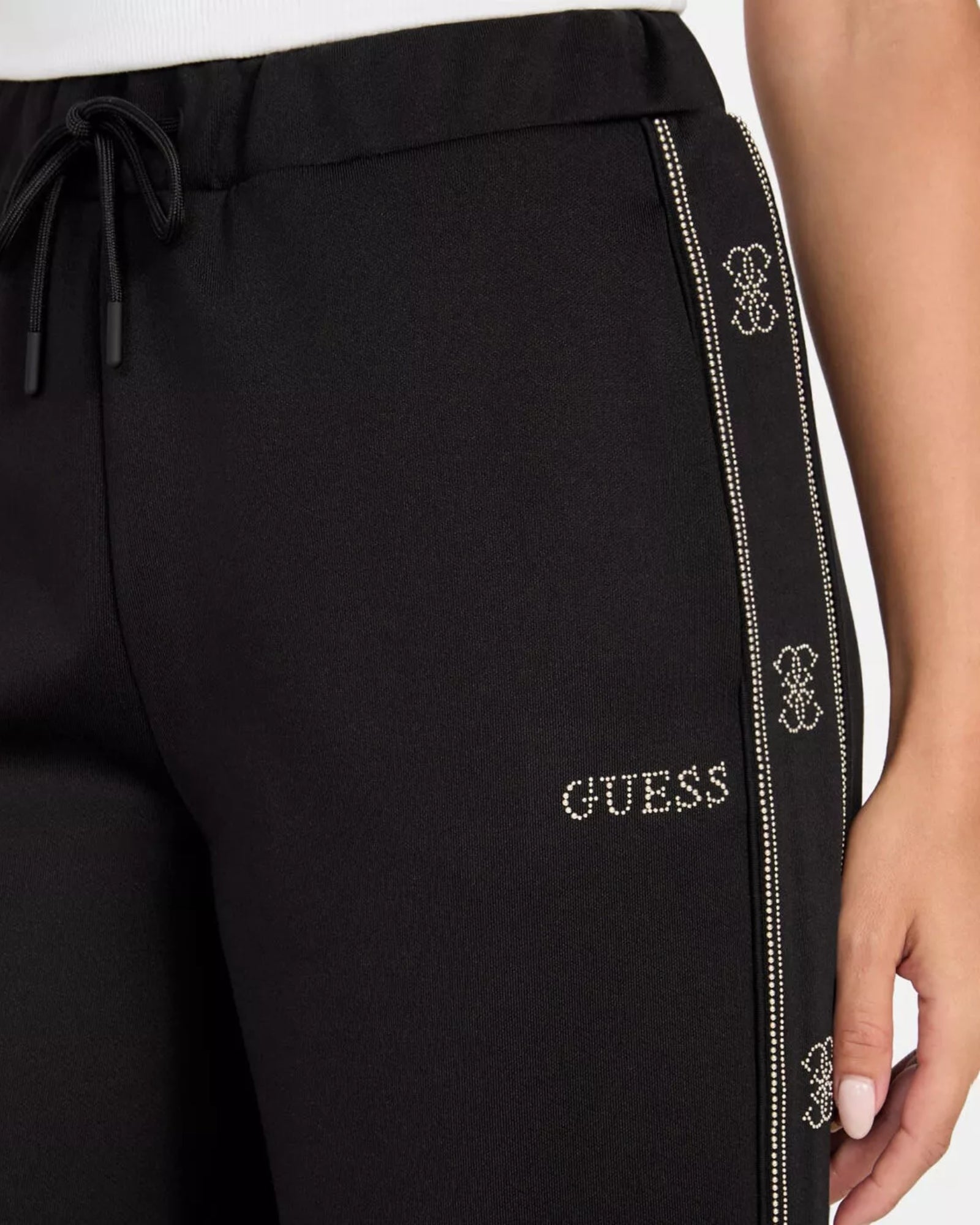 Guess Pantalone V5BB12 KCX22 JBLK - SanShopLuxury - 2025, Abbigliamento, Autunno/Inverno, Donna, FW25, Guess, Idoneo, L, M, Nero, New, Pantalone, S