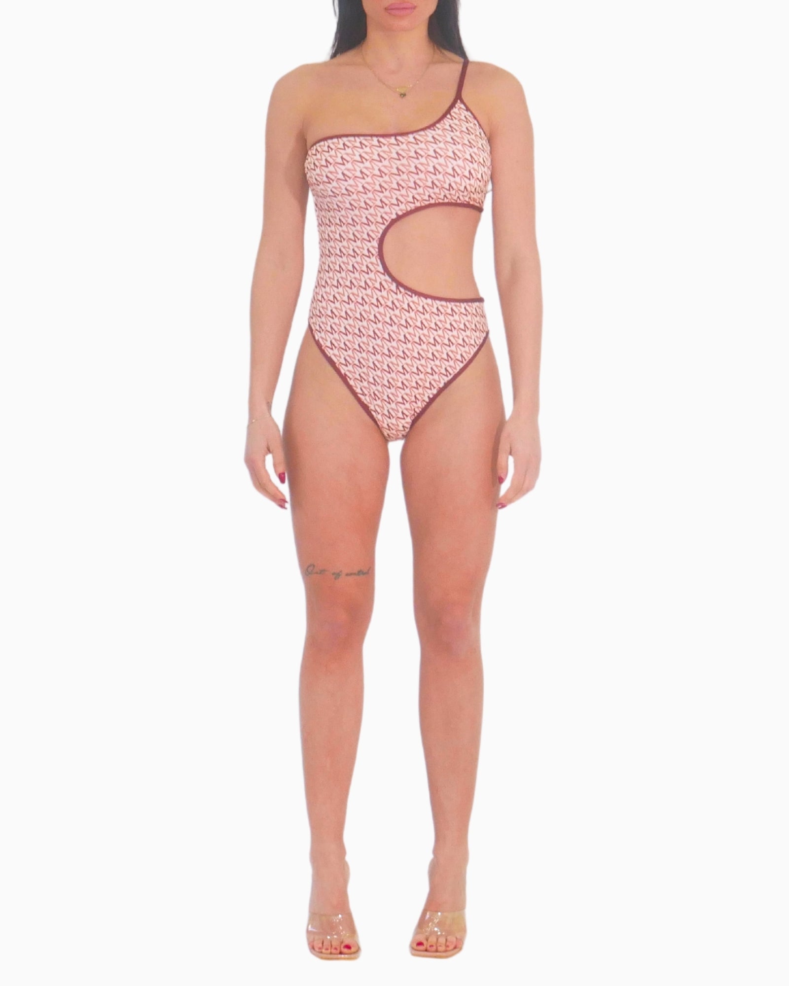 District Margherita Mazzei Costume 5BM51-1990 - SanShopLuxury - 1°, 2025, 2°, 3°, 4°, 5°, Abbigliamento, Beachwear, Costume, District Margherita Mazzei, Donna, Idoneo, Intero, Marrone, New, Primavera/Estate, SS25