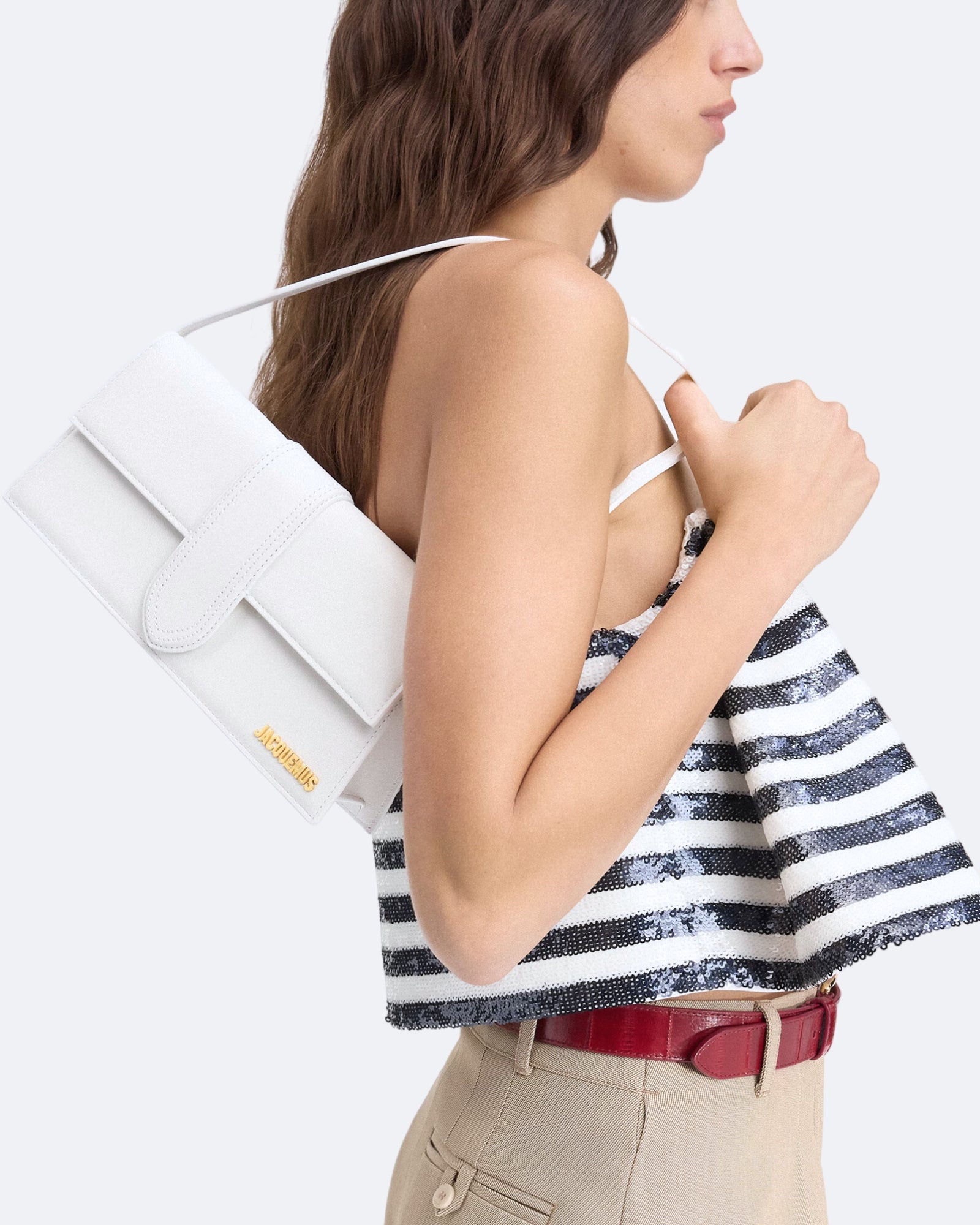 Jacquemus Borsa a Tracolla 221BA013-3060-100 - SanShopLuxury - 2024, Autunno/Inverno, Bianco, Borsa a Tracolla, Carry Over, Continuativo, Donna, Idoneo, Jacquemus, New, Primavera/Estate, Ultimo, Unica, Valigeria