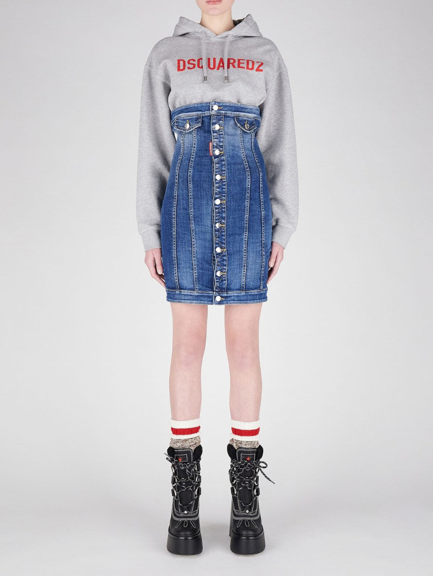 Dsquared2 Abiti S75CV0557/S30342470 - SanShopLuxury - 2022, 42, 44, Abbigliamento, Abiti, Autunno/Inverno, Blu, Donna, Dsquared2, FW22, Idoneo, Outlet, Ultimo