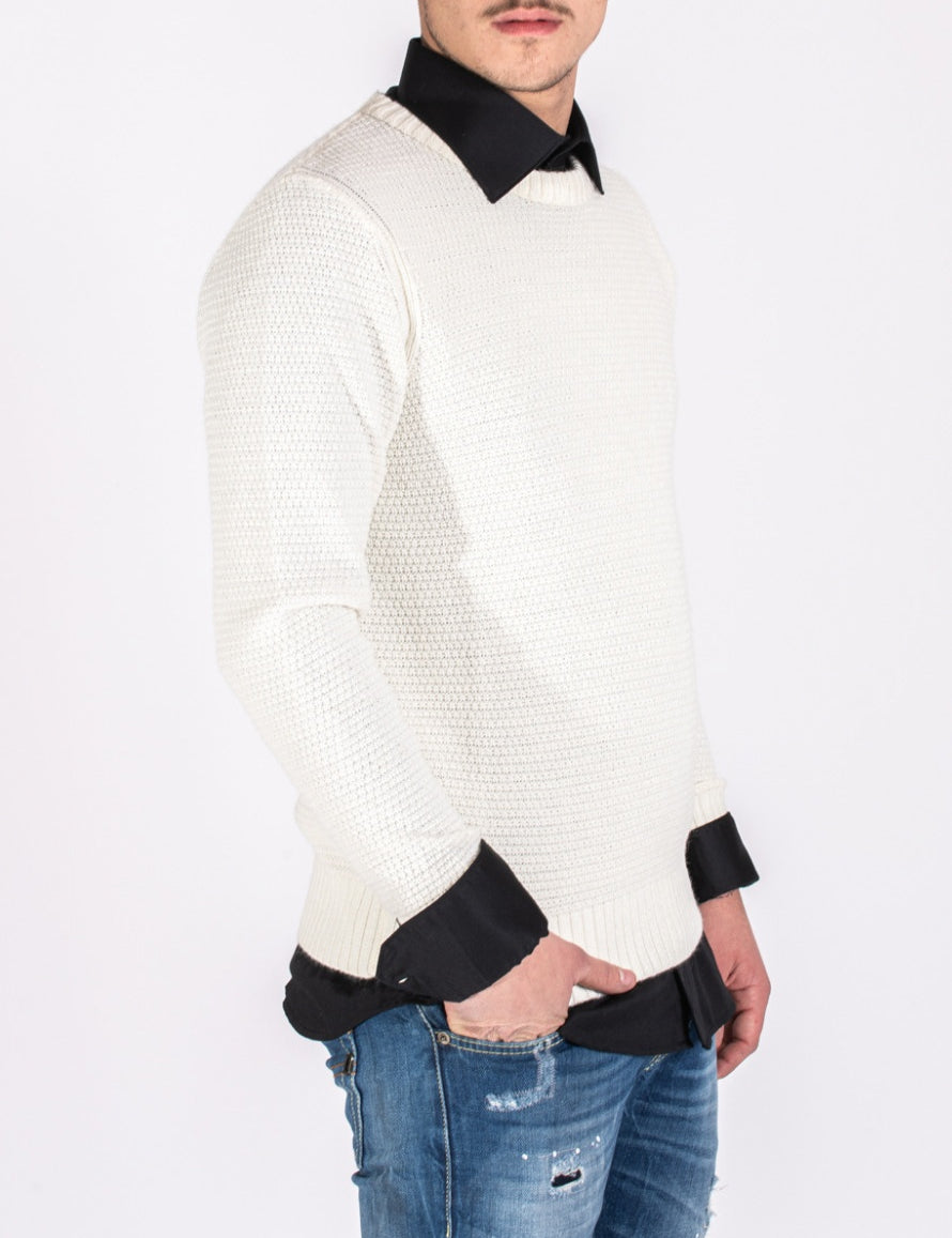 Inverno, Bianco, Dik Tat, FW20, L, M, Maglieria, Nero, Outlet, S, Uomo