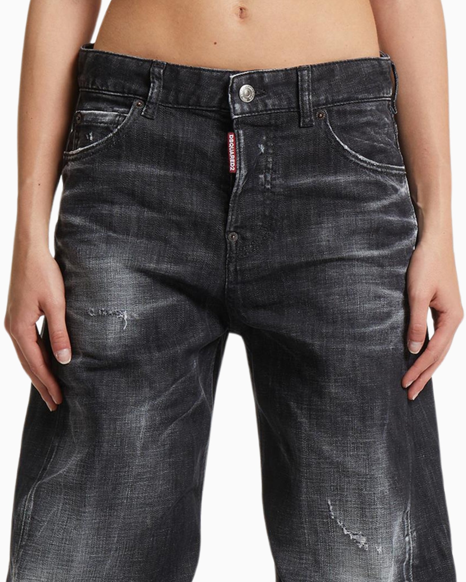 Dsquared2 Jeans S75LB1056/S30357900 - SanShopLuxury - 2025, 36, 38, 40, Abbigliamento, Autunno/Inverno, Donna, Dsquared2, FW25, Idoneo, Jeans, Nero, New