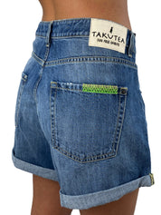 Takutea Short HARMATTAN SEUESTADO - SanShopLuxury - -50%, 2018, 43, Abbigliamento, Blu, Donna, Outlet, Primavera/Estate, Short, SS18, Takutea, Ultimo