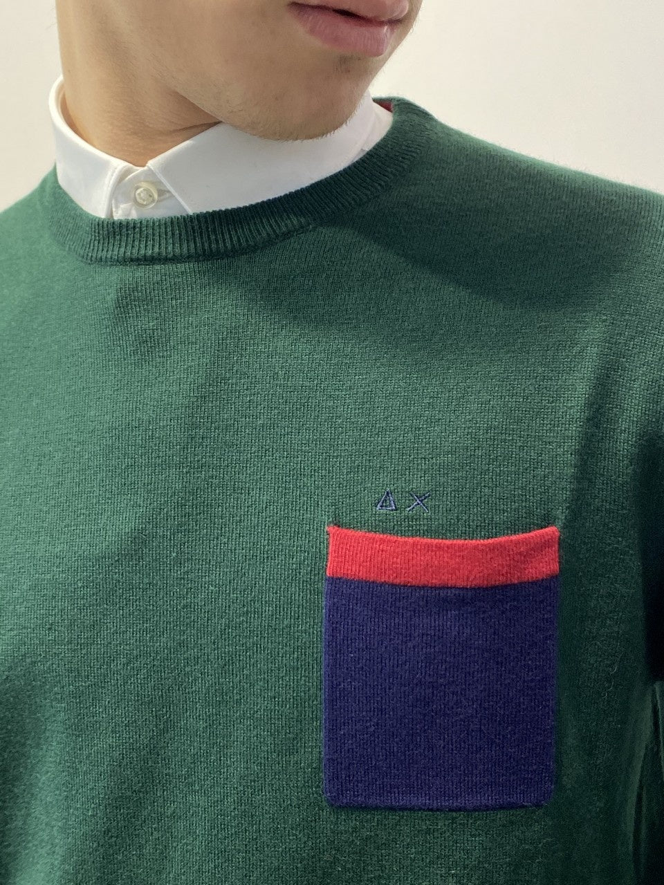 Sun 68 Maglieria 26155 - SanShopLuxury - -50%, 2018, Abbigliamento, Autunno/Inverno, Blu, Blu Cobalto, Blu Navy, FW18, M, Maglieria, Outlet, S, Sun 68, Uomo, Verde, Verde Foresta, XXL