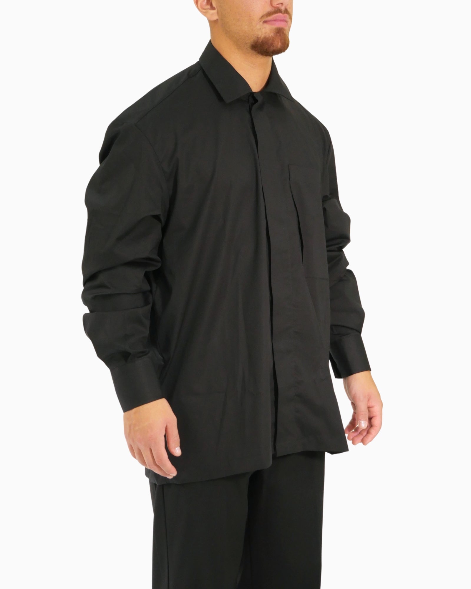 Stay Street Camicia FW25-CA6000-NERO - SanShopLuxury - 2025, Abbigliamento, Autunno/Inverno, Camicia, Continuativo, FW25, Idoneo, L, M, Nero, New, Primavera/Estate, S, Stay Street, Uomo, XL, XXL