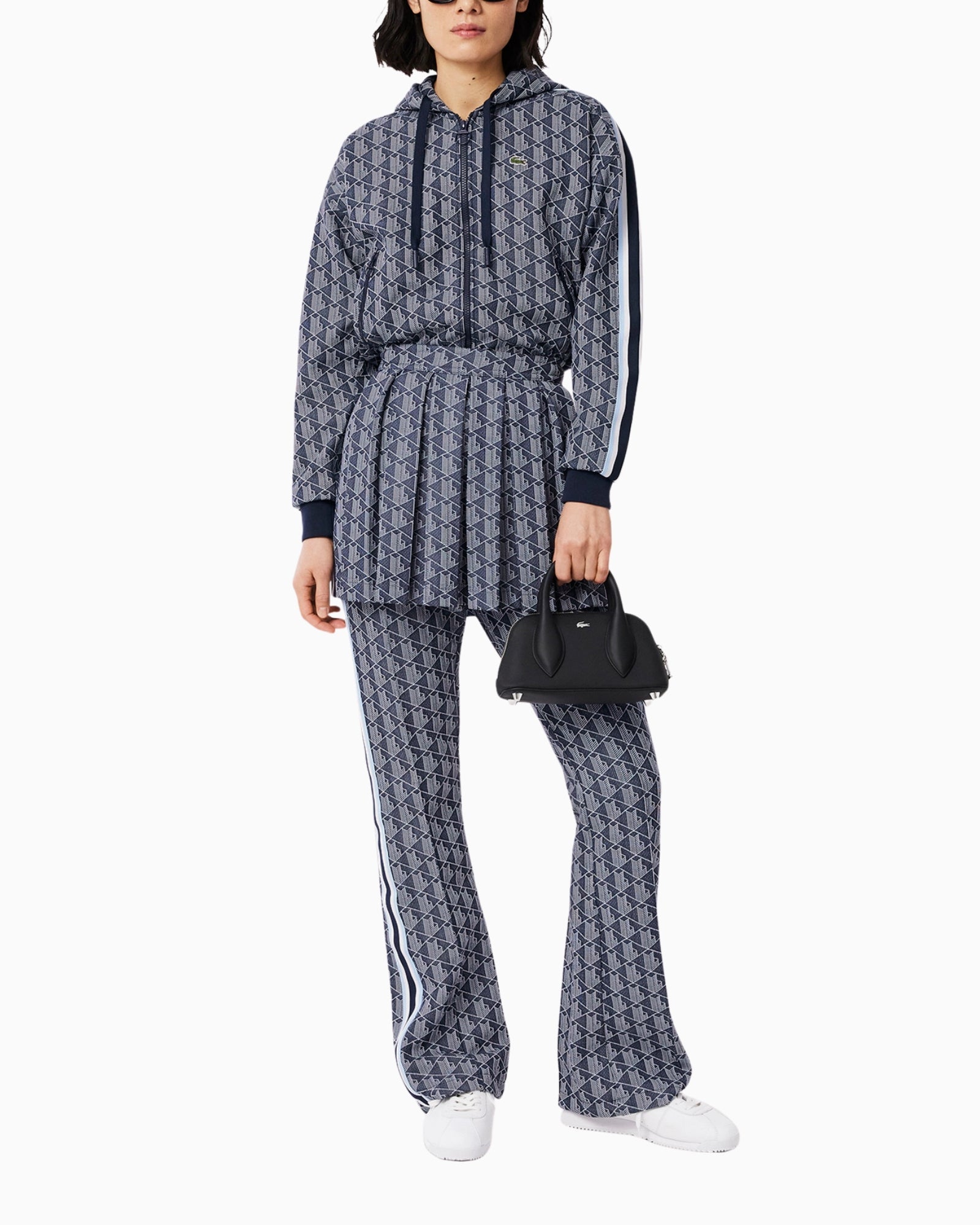 Lacoste Pantalone XF9313/525 - SanShopLuxury - 2025, 34, 36, 38, 40, Abbigliamento, Blu, Donna, Lacoste, New, Pantalone, Primavera/Estate, SS25, Stellato