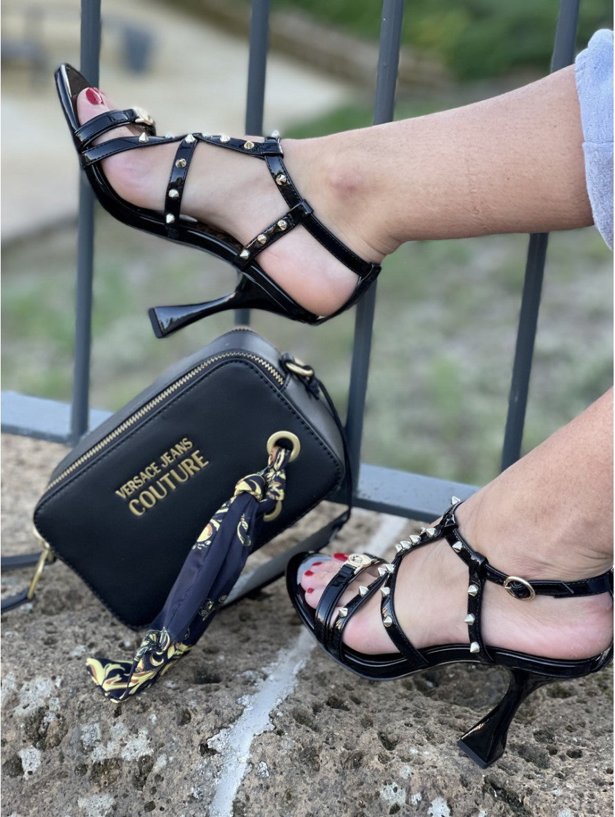 Versace Jeans Couture Sandali 71VA3S15 71978 899 - SanShopLuxury - -50%, 2021, 37, 38, Autunno/Inverno, Calzature, Continuativo, Donna, FW21, Nero, Outlet, Primavera/Estate, Sandali, Ultimo, Versace Jeans Couture