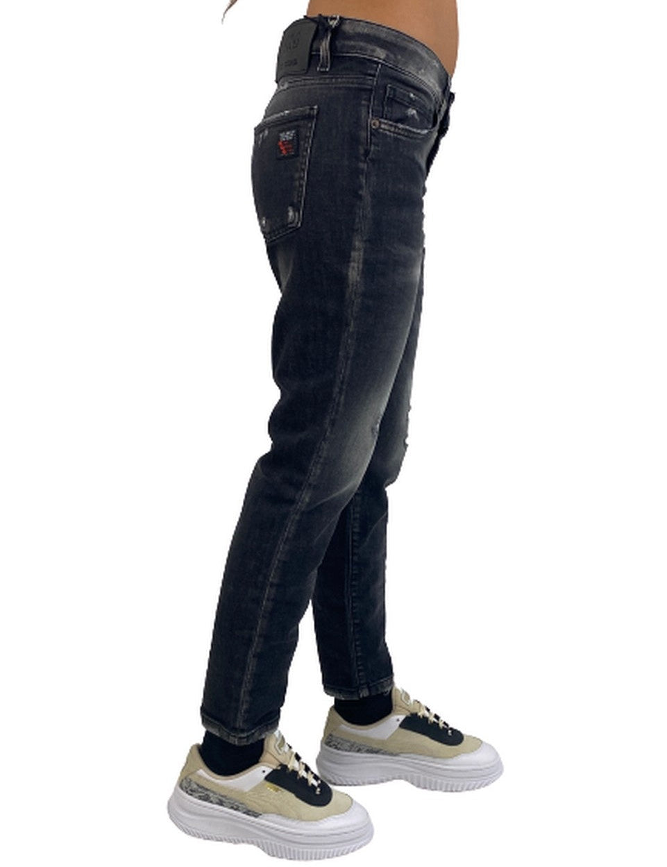 Inverno, Donna, Jeans, Nero, Outlet, SS19