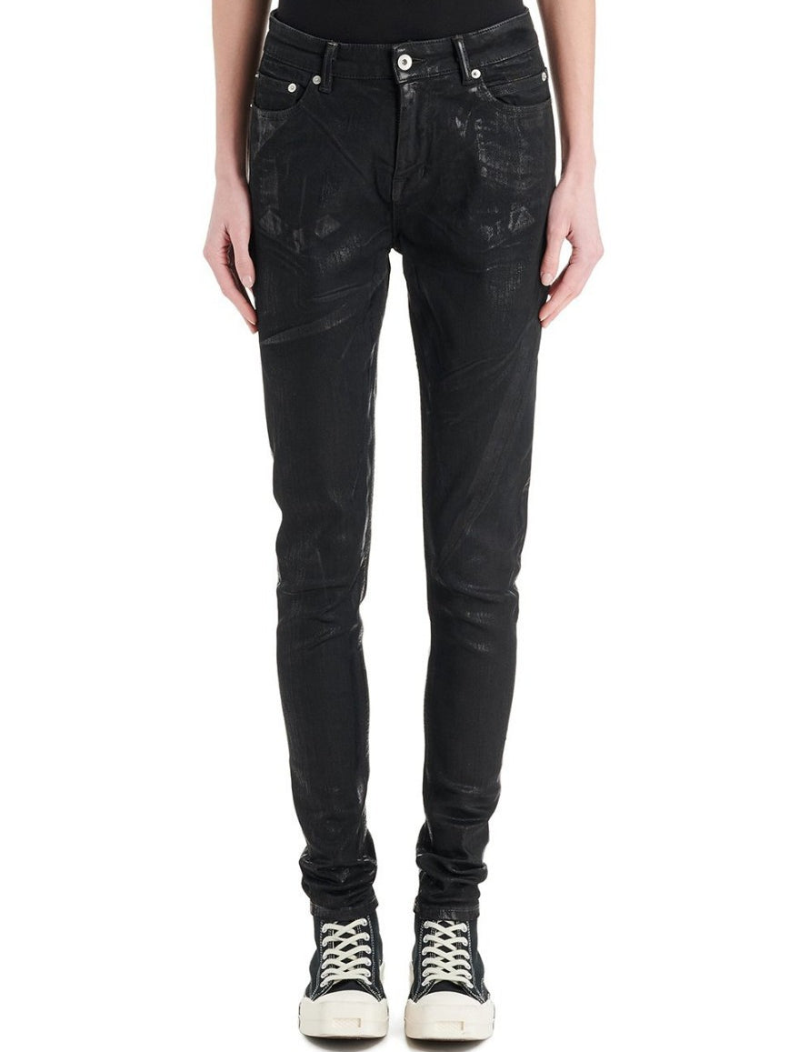 Inverno, Donna, FW21, Jeans, Nero, Outlet, Rick Owens Drkshdw
