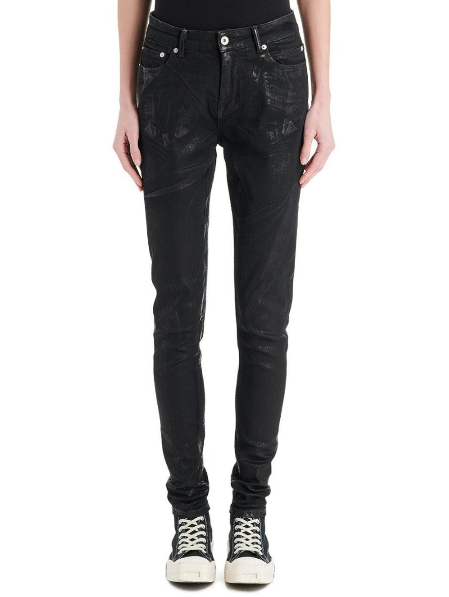 Rick Owens Drkshdw Jeans DS02A3316 SBF 09 - SanShopLuxury - -50%, 2021, 42, Abbigliamento, Autunno/Inverno, Donna, FW21, Jeans, Nero, Outlet, Rick Owens Drkshdw