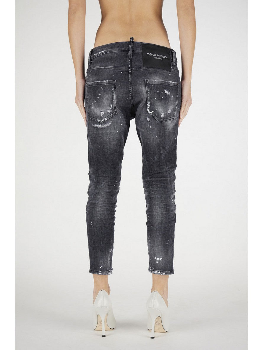 Dsquared2 Jeans S75LB0514 S30503 900 - SanShopLuxury - -50%, 2021, 38, 40, 42, 44, 46, Abbigliamento, Autunno/Inverno, Donna, Dsquared2, FW21, Jeans, Nero, Outlet