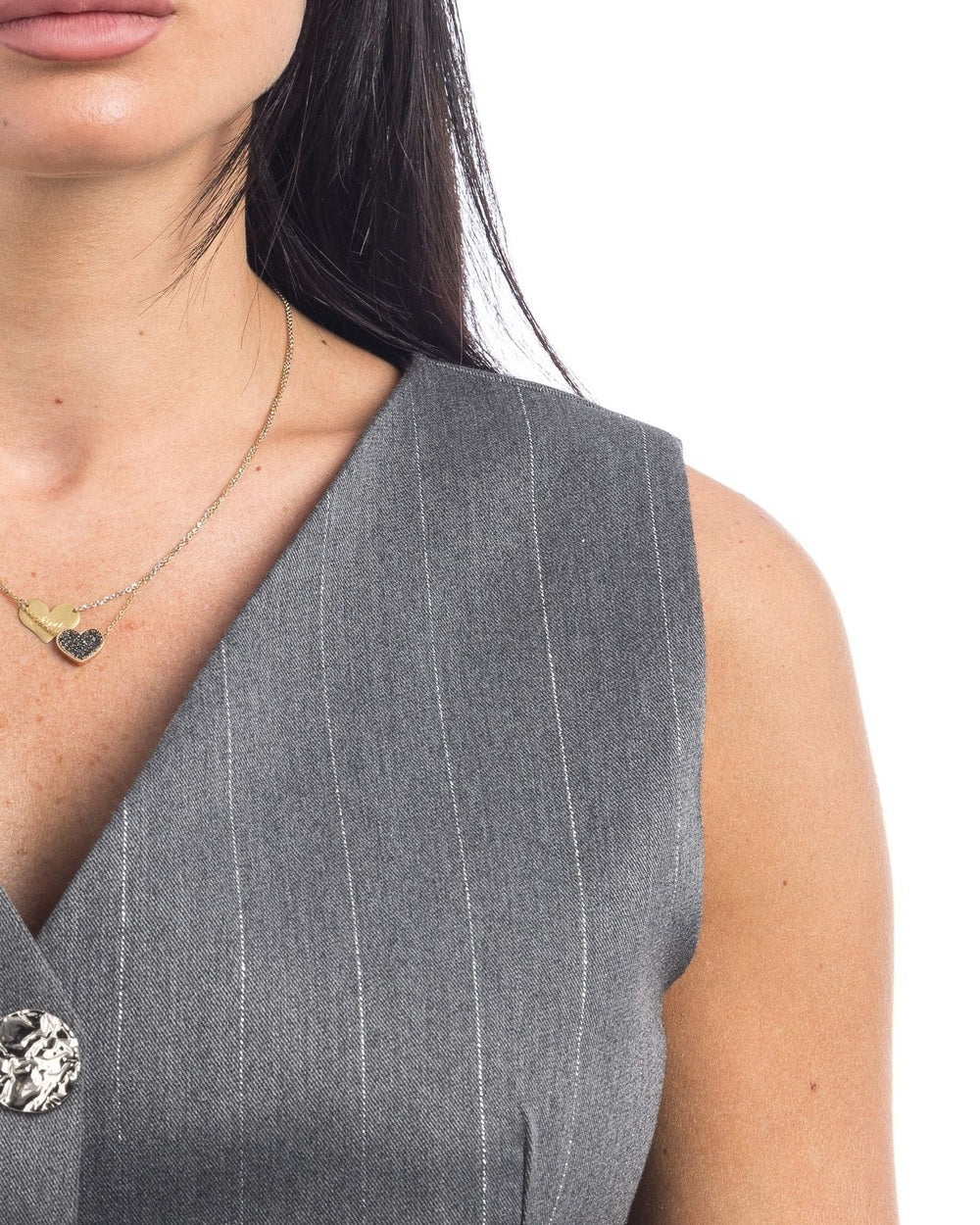 So Lavish Gilet G4007 - SanShopLuxury - 2024, 40, 42, 44, Abbigliamento, Autunno/Inverno, Donna, FW24, Gilet, Grigio, Idoneo, Outlet, So Lavish, Ultimo