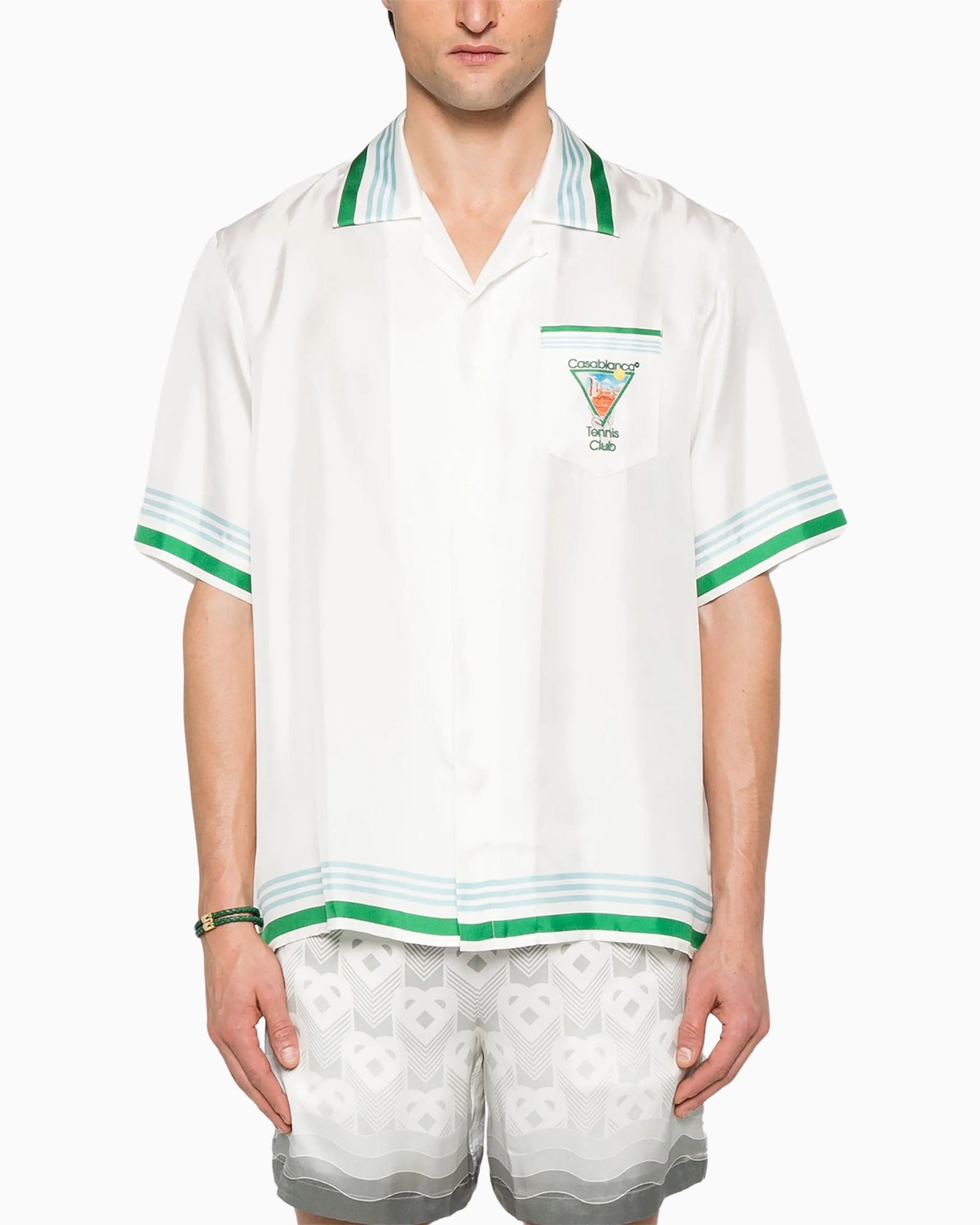 Casablanca Camicia UMPS25SH003 08 - SanShopLuxury - 2025, Abbigliamento, Bianco, Camicia, Casablanca, Idoneo, L, M, New, Primavera/Estate, S, SS25, Ultimo, Uomo, XL