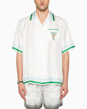 Casablanca Camicia UMPS25SH003 08 - SanShopLuxury - 2025, Abbigliamento, Bianco, Camicia, Casablanca, Idoneo, L, M, New, Primavera/Estate, S, SS25, Ultimo, Uomo, XL