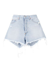 Off-White Short OWYC001R18386021 7101 - SanShopLuxury - -50%, 2018, 41, 43, 44, Abbigliamento, Azzurro, Blu, Donna, Off-White, Outlet, Primavera/Estate, Short, SS18