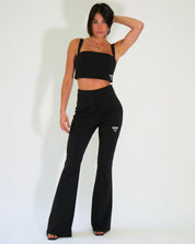 Marc Ellis Pantalone MC8215 - SanShopLuxury - 2024, A Zampa, Abbigliamento, Donna, Idoneo, L, M, Marc Ellis, Nero, Outlet, Pantalone, Primavera/Estate, S, SS24, XL, XS