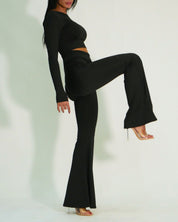 District Margherita Mazzei Pantalone ED75 0407 - SanShopLuxury - 2024, 40, 42, 44, 46, 48, A Zampa, Abbigliamento, Autunno/Inverno, District Margherita Mazzei, Donna, FW24, Idoneo, Nero, Outlet, Pantalone