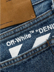 Jeans Off-White OMYA102C99DEN007 4901 - SanShopLuxury - 46, 48, 50, Abbigliamento, Autunno/Inverno, Blu, Carry Over, Continuativo, Idoneo, Jeans, New, Off-White, Primavera/Estate, Uomo