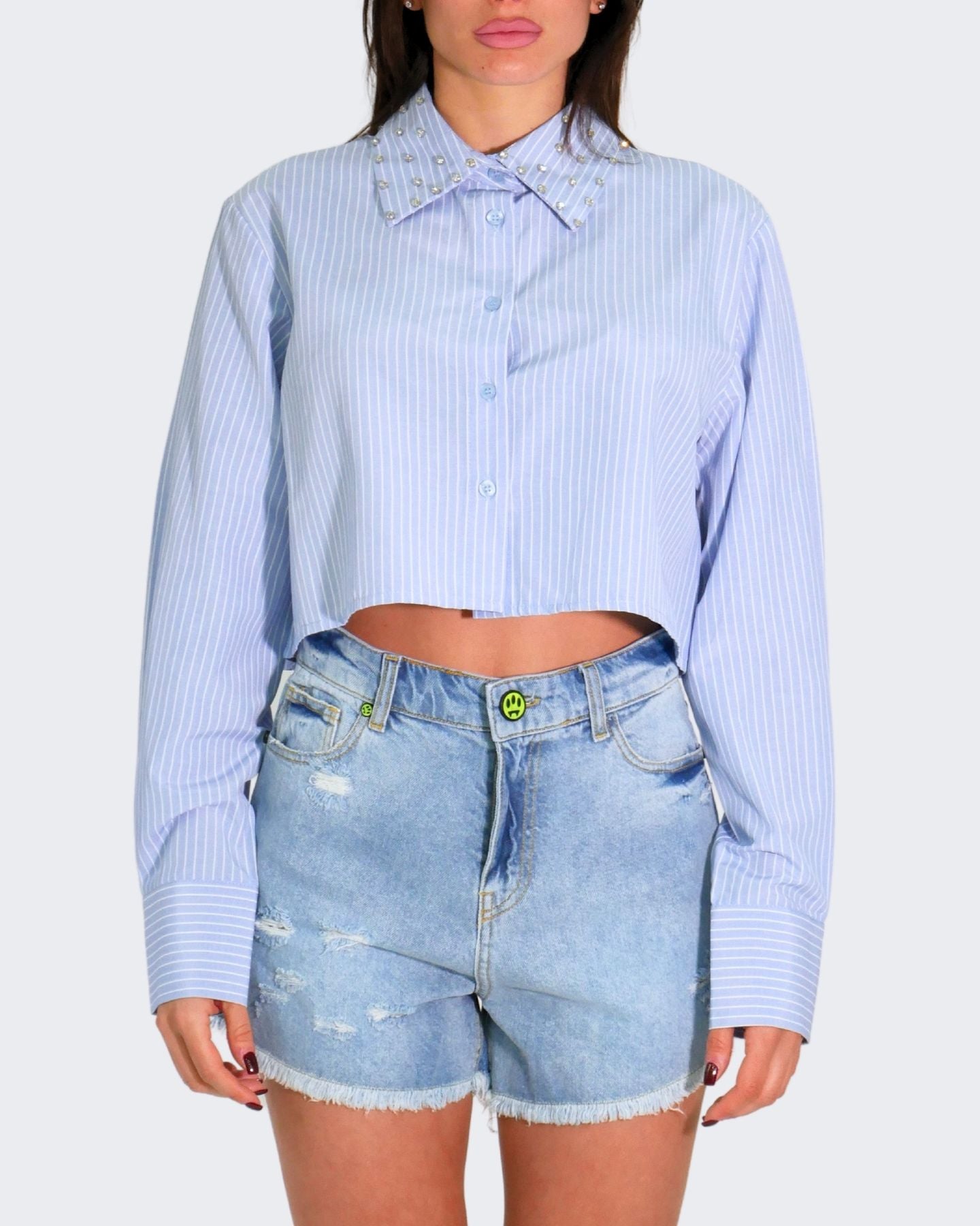 Marc Ellis Camicia CRSAO-A - SanShopLuxury - 2024, Abbigliamento, Azzurro, Camicia, Donna, Idoneo, L, M, Marc Ellis, Outlet, Primavera/Estate, S, SS24, Turchese, XL