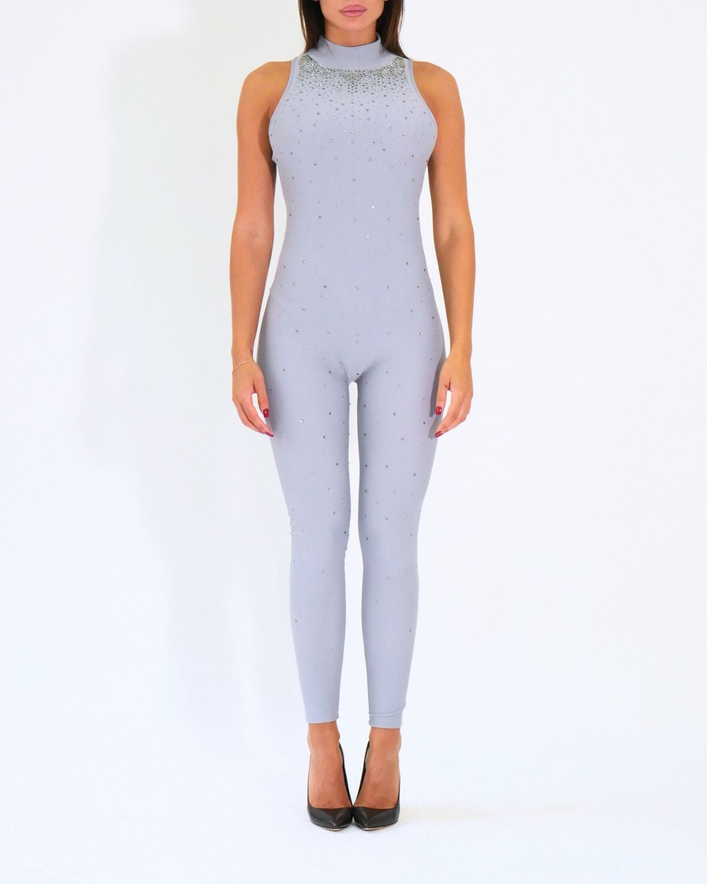 District Margherita Mazzei Tuta Intera SH77 0023 - SanShopLuxury - 2024, Abbigliamento, Autunno/Inverno, District Margherita Mazzei, Donna, FW24, Grigio, Idoneo, L, M, Outlet, S, Tuta Intera, XL, XS