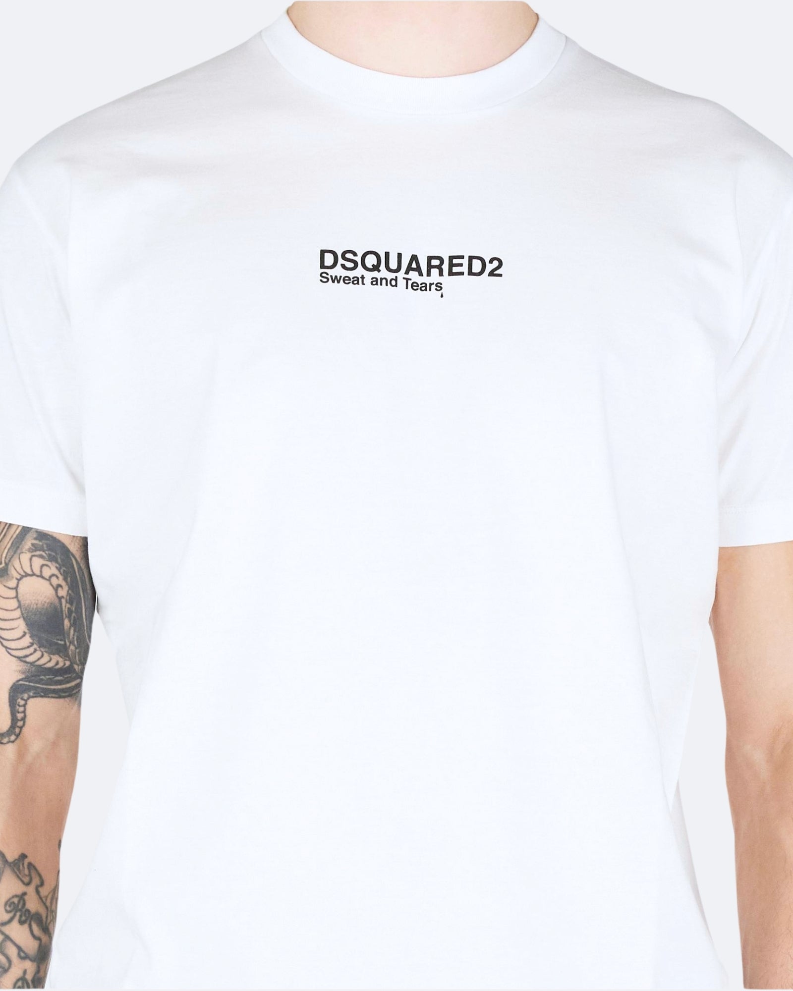 Dsquared2 T-Shirt S74GD0946/D20020100 - SanShopLuxury - 2025, Abbigliamento, Autunno/Inverno, Bianco, Continuativo, Dsquared2, Idoneo, jeans, L, M, New, Primavera/Estate, SS25, T-Shirt, Uomo, XL, XXL, XXXL