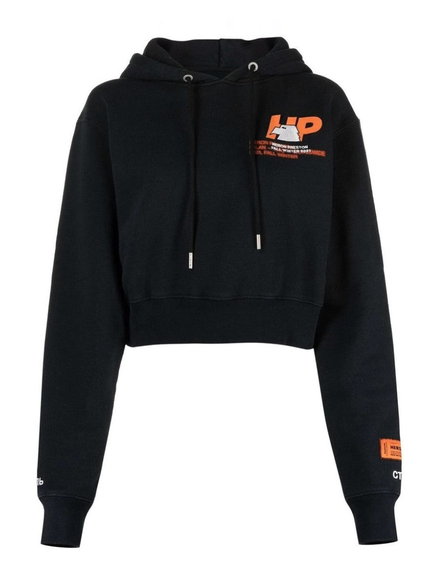 Heron Preston Felpa HWBB021F21JER0051022 - SanShopLuxury - -50%, 2021, Abbigliamento, Autunno/Inverno, Crop, Donna, Felpa, FW21, Heron Preston, M, Nero, Outlet, S, XL