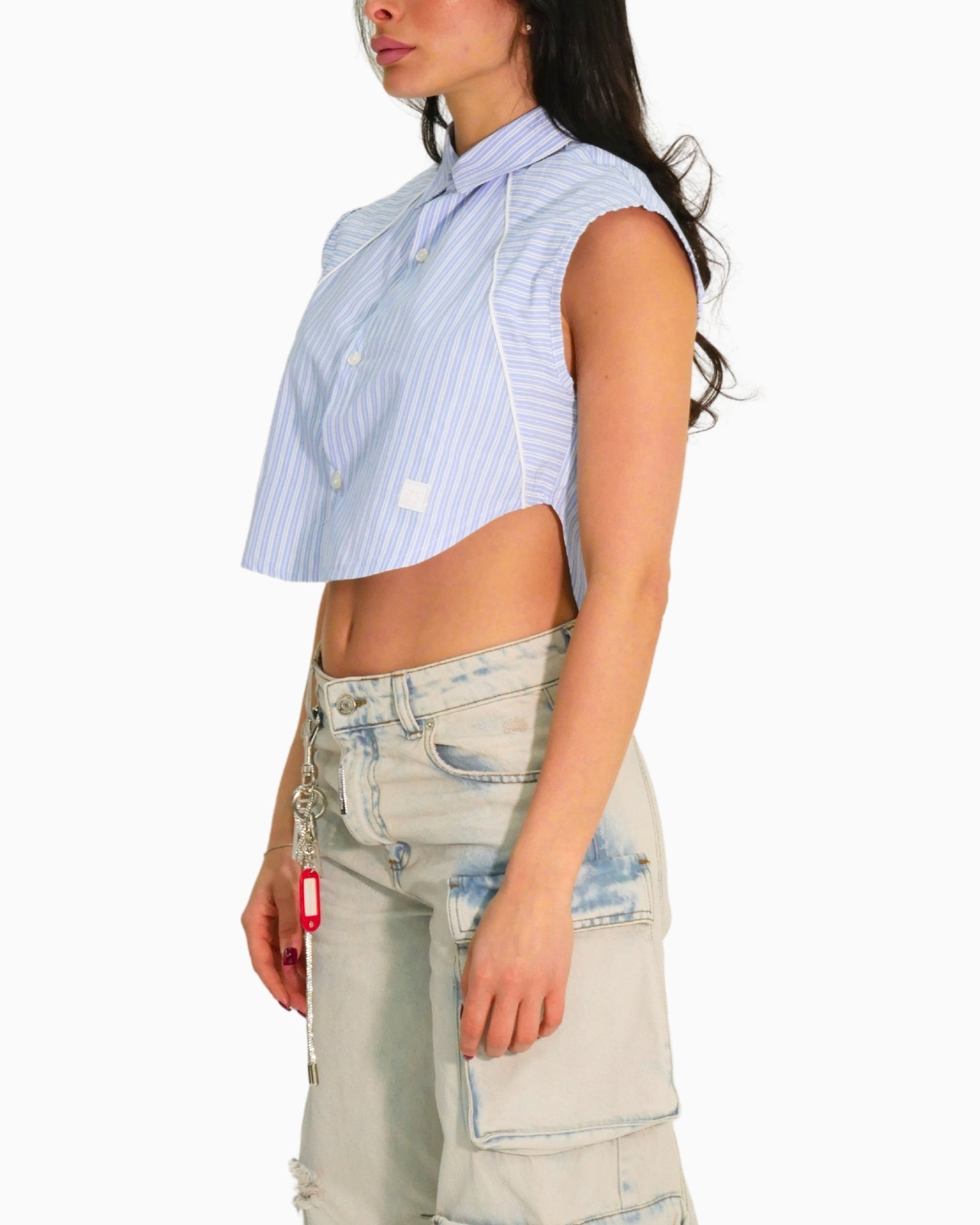 Donotconform Camicia W-SHIRT40-CL - SanShopLuxury - 2025, Abbigliamento, Camicia, Celeste, Donna, Donotconform, Idoneo, L, M, New, Primavera/Estate, S, SS25, Ultimo, XL, XS