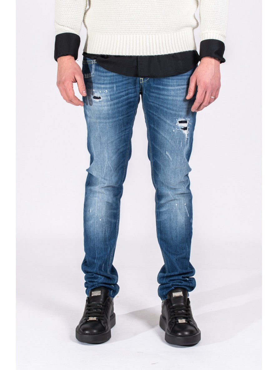 Dondup Jeans UP232DS133U I33800 - SanShopLuxury - -70%, 2017, 45, Abbigliamento, Autunno/Inverno, Blu, Continuativo, Dondup, Jeans, Outlet, Primavera/Estate, SS17, Ultimo, Uomo