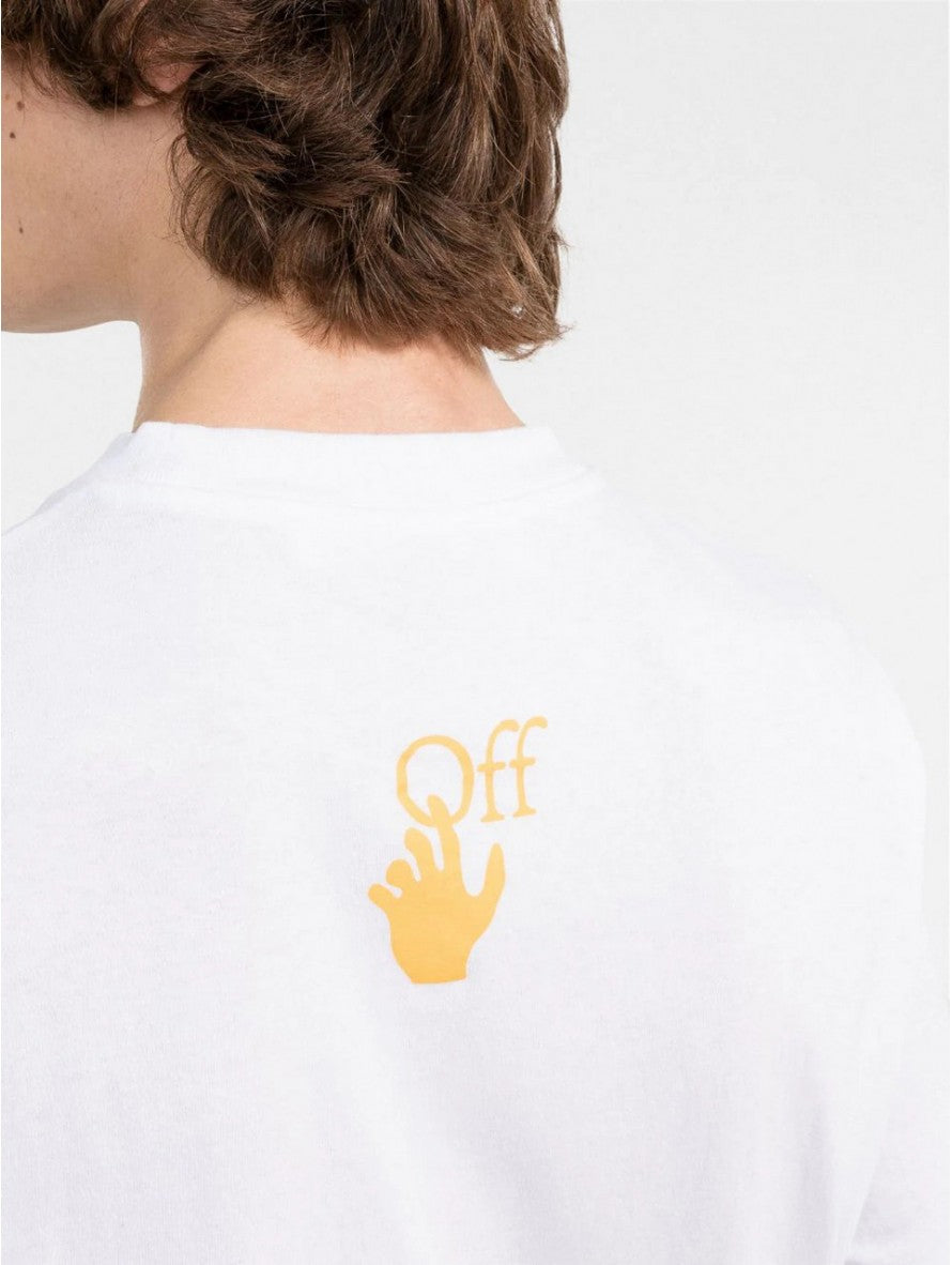 T-Shirt Off-White OMAA120F21JER0080184 - SanShopLuxury - -50%, 2021, Abbigliamento, Autunno/Inverno, Bianco, Continuativo, FW21, Off-White, Outlet, Primavera/Estate, T-Shirt, Ultimo, Uomo, XS