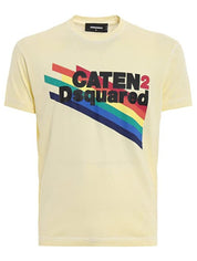 Dsquared2 T-Shirt S71GD0630 - SanShopLuxury - -50%, 2018, Abbigliamento, Dsquared2, Giallo, Outlet, Primavera/Estate, S, SS18, T-Shirt, Ultimo, Uomo