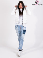 Dsquared2 T-Shirt S75GD0180/S21600100 - SanShopLuxury - -50%, 2021, Abbigliamento, Autunno/Inverno, Bianco, Continuativo, Donna, Dsquared2, M, Outlet, Primavera/Estate, SS21, T-Shirt, Ultimo, XL