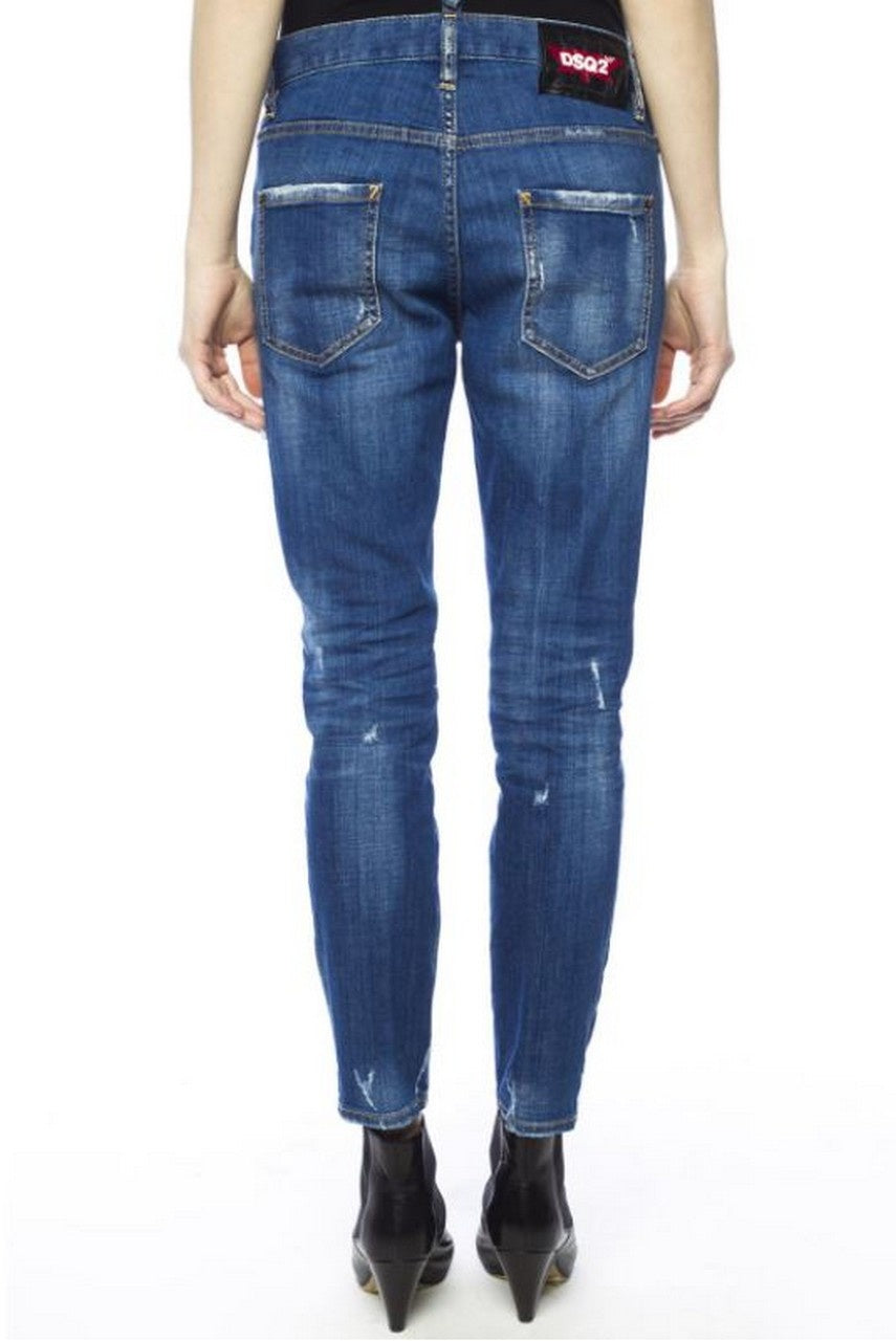 Dsquared2 Jeans S72LB0045 470 - SanShopLuxury - -50%, 2018, 44, Abbigliamento, Autunno/Inverno, Blu, Continuativo, Donna, Dsquared2, Jeans, Outlet, Primavera/Estate, SS18, Ultimo