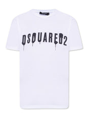 Dsquared2 T-Shirt S75GD0261 S230009 - SanShopLuxury - 2022, Abbigliamento, Autunno/Inverno, Bianco, Continuativo, Donna, Dsquared2, Idoneo, M, Nero, Outlet, Primavera/Estate, S, SS22, T-Shirt, XL