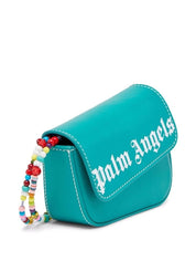 Palm Angels Borsa Da Spalla PWNQ010S22LEA0015501 - SanShopLuxury - 2022, Autunno/Inverno, Borsa Da Spalla, Continuativo, Donna, Idoneo, Outlet, Palm Angels, Primavera/Estate, SS22, Tracolla, Turchese, Unica, Valigeria, Verde acqua