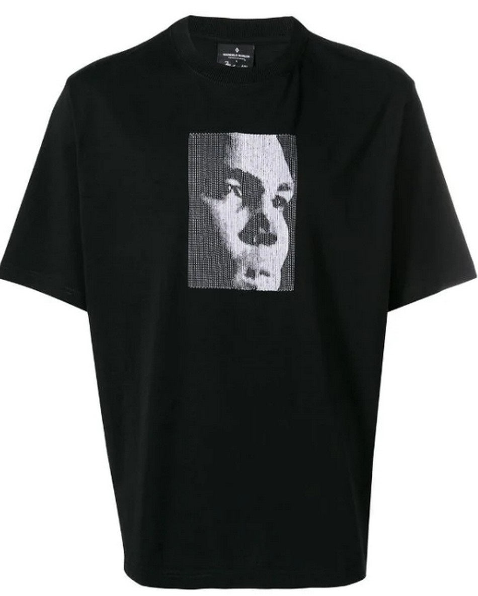 Marcelo Burlon T-Shirt CMAA054R19001003 - SanShopLuxury - -50%, 2019, Abbigliamento, Autunno/Inverno, Continuativo, Marcelo Burlon, Nero, Outlet, Primavera/Estate, S, SS19, T-Shirt, Uomo