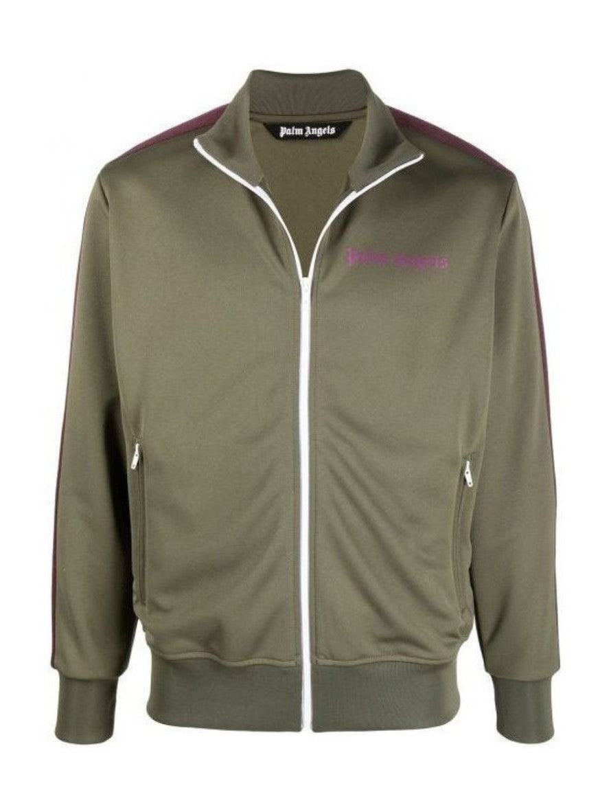 Palm Angels Felpa PMBD001R21FAB0035637 - SanShopLuxury - -50%, 2021, Abbigliamento, Autunno/Inverno, Continuativo, Felpa, Outlet, Palm Angels, Primavera/Estate, S, SS21, Ultimo, Uomo, Verde, Zip