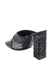 Gcds Sandali SS22W710103 02 - SanShopLuxury - 100, 2022, 36, 37, 38, 39, Calzature, Donna, Fascia, Gcds, Nero, Outlet, Primavera/Estate, Sandali, SS22, Tacco a blocco