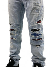 Marcelo Burlon Jeans CMYA004S18701173 - SanShopLuxury - -50%, 2018, 45, Abbigliamento, Blu, Jeans, Marcelo Burlon, Outlet, Primavera/Estate, SS18, Ultimo, Uomo