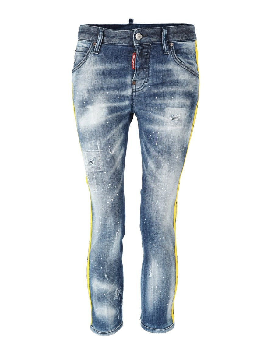 Dsquared2 Jeans S75LB0461/S303042470 - SanShopLuxury - -50%, 2021, 38, Abbigliamento, Autunno/Inverno, Blu, Continuativo, Donna, Dsquared2, FW21, Jeans, Outlet, Primavera/Estate