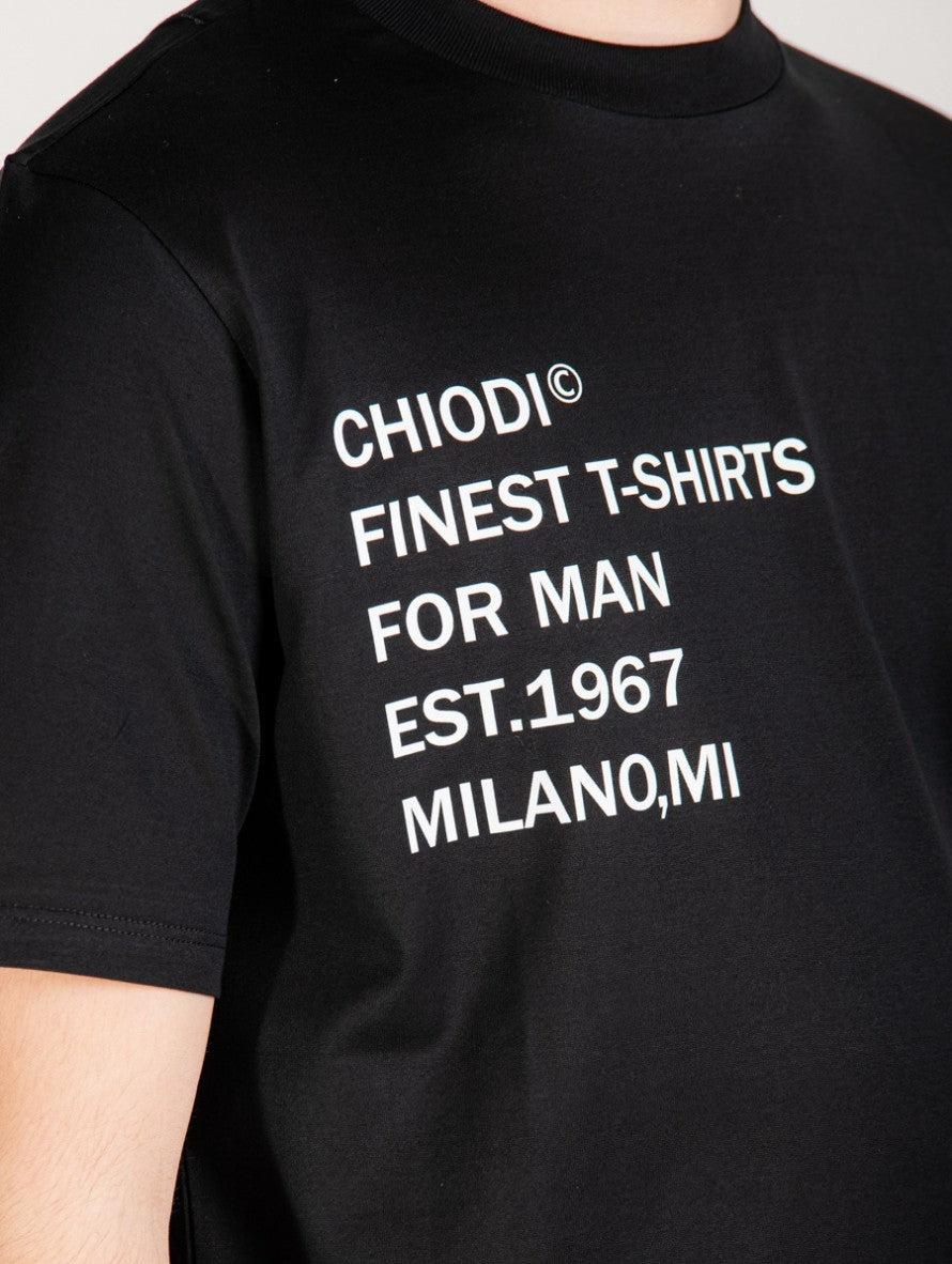 Chiodi Milano T-Shirt 0088 - SanShopLuxury - 2022, Abbigliamento, Chiodi Milano, Idoneo, L, Marrone, Nero, Outlet, Primavera/Estate, SS22, T-Shirt, Tortora, Uomo, XL, XXXL