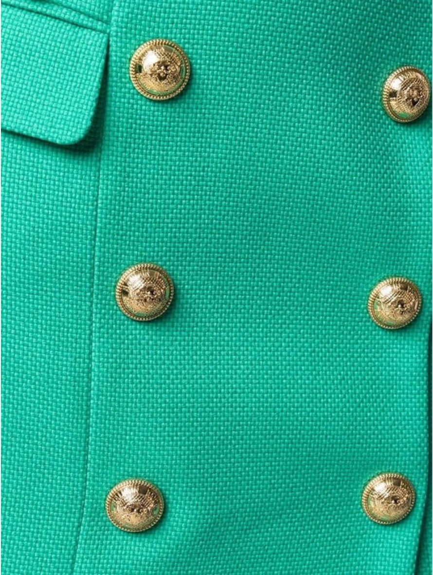 Balmain Gonna VF14004C208/7KB - SanShopLuxury - -50%, 2021, 42, 44, Abbigliamento, Balmain, Donna, Gonna, Outlet, Primavera/Estate, SS21, Verde